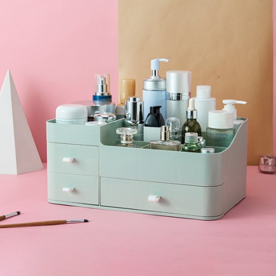 Plastic Cosmetic Organizer Makeup Holder Drawers Jewelry Storage Box