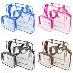 Portable Clear PVC Organizer Bags Makeup Travel Waterproof Toiletry Portable Clear PVC Organizer Bags Makeup Travel Waterproof Toiletry