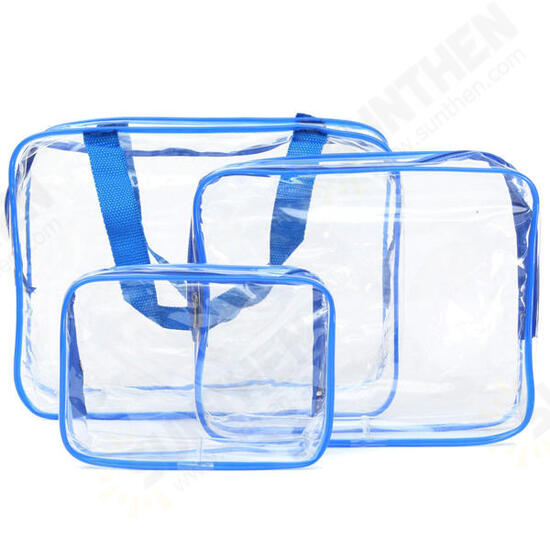 Portable Clear PVC Organizer Bags Makeup Travel Waterproof Toiletry