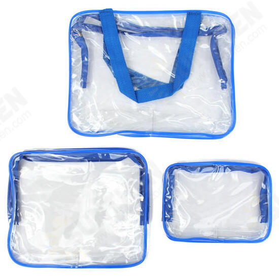 Portable Clear PVC Organizer Bags Makeup Travel Waterproof Toiletry