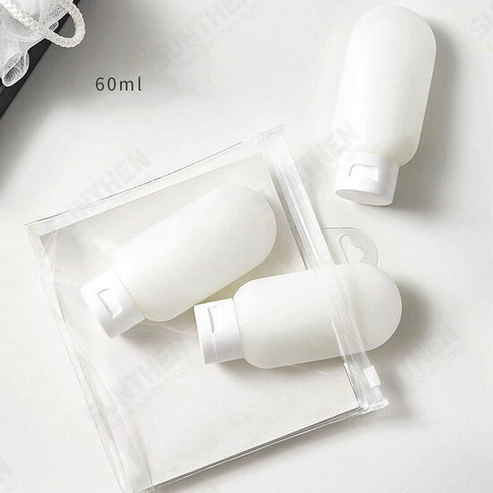 Portable Silicone Refillable Bottle Empty Travel Packing Press for Lotion Shampoo Cosmetic Squeeze Containers