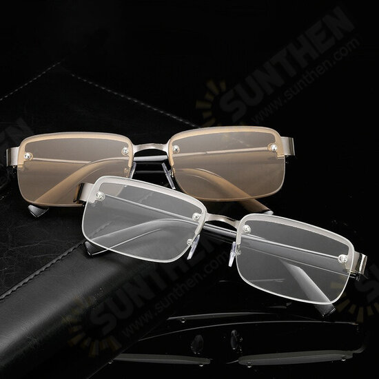 Rimless Reading Glasses Men Titanium Old Women Eyeglasses Presbyopic Hyperopia Glasses