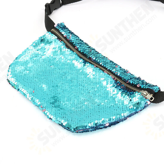 Sparkling Sequins Mermaid Makeup Bag Handbag Belt Glitter Wallet Purse Handbag Comestic Case