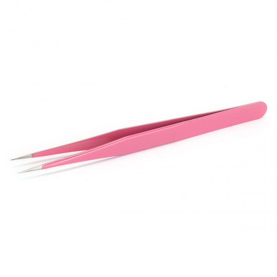 Stainless Steel Nail Nippers Straight Curved Tweezers Nail Rhinestone Paillette Glitter Picker Eye Makeup