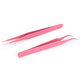 Stainless Steel Nail Nippers Straight Curved Tweezers Nail Rhinestone Paillette Glitter Picker Eye Makeup