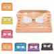 Stripe Transparent Cosmetic Bag Travel PVC Bow Tie Make Up Organizer Case