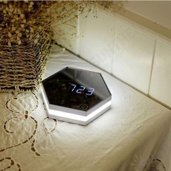 Three-Color Multi-function Mirror LED Makeup Mirror Light Night Light Alarm Clock Three-Color Multi-function Mirror LED Makeup Mirror Light Night Light Alarm Clock