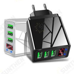 3.1A LED Display 3 Ports Fast Charging Smart USB Universal Wall Charger EU US UK Plug for iPhone 11 Pro Max for Samsung S10 K30 Tablet LG 3.1A LED Display 3 Ports Fast Charging Smart USB Universal Wall Charger EU US UK Plug for iPhone 11 Pro Max for Samsung S10 K30 Tablet LG