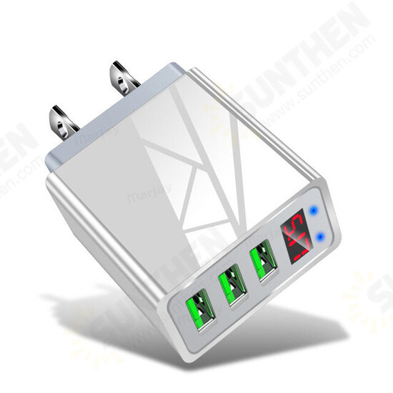 3.1A LED Display 3 Ports Fast Charging Smart USB Universal Wall Charger EU US UK Plug for iPhone 11 Pro Max for Samsung S10 K30 Tablet LG 3.1A LED Display 3 Ports Fast Charging Smart USB Universal Wall Charger EU US UK Plug for iPhone 11 Pro Max for Samsung S10 K30 Tablet LG