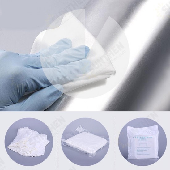 100Pcs/Pack Disposable Dust-Free Cloth Portable Fine Fiber Cleaning Cloths