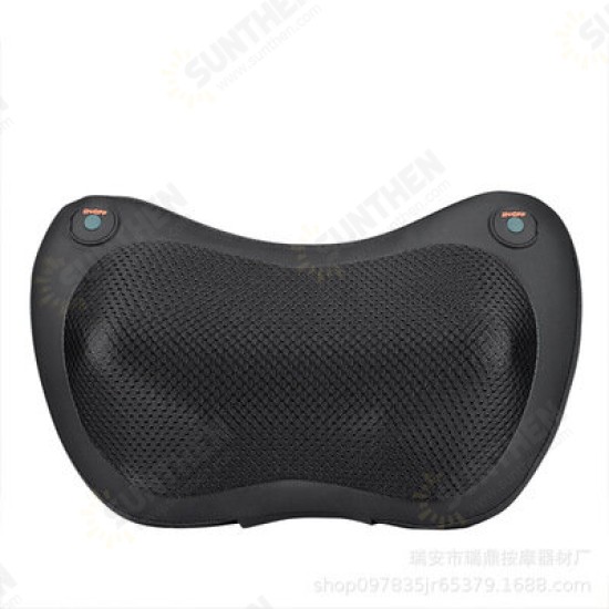 12/8/6/4 Heads Massage Pillow Electric Shiatsu Massager for Back Waist Body Cervical Pillow Home Car