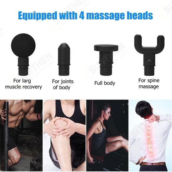 16.8V 2000mAh Touch Screen 20 Speed Fascia Muscle Relaxation Massager Display Gym High Frequency Vibration Percussion Electric Massager