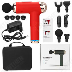20 Gears Electric Percussion Massager LED Digital Muscle Pain Relax Therapy Device W/ 6 Heads 20 Gears Electric Percussion Massager LED Digital Muscle Pain Relax Therapy Device W/ 6 Heads