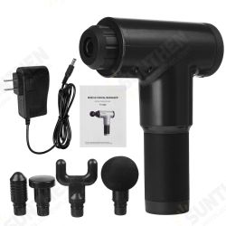 2000mAh 6 Gear Electric Percussion Massager 2000mAh 3200r/m Wireless Muscle Fascia Relaxing Device With 4 Heads 2000mAh 6 Gear Electric Percussion Massager 2000mAh 3200r/m Wireless Muscle Fascia Relaxing Device With 4 Heads