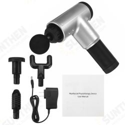 2000mAh Electric Percussion Massager 6 Speeds Rechargeable Muscle Vibration Pain Relief Therapy Device+ 4 Heads 2000mAh Electric Percussion Massager 6 Speeds Rechargeable Muscle Vibration Pain Relief Therapy Device+ 4 Heads