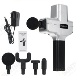2400RMM Rechargeable Professional Electric Percussion Massager 6 Modes Muscle Vibration Massager Exercise Rehabilitation Reduce Fatigue Tool with 4 Heads 2400RMM Rechargeable Professional Electric Percussion Massager 6 Modes Muscle Vibration Massager Exercise Rehabilitation Reduce Fatigue Tool with 4 Heads