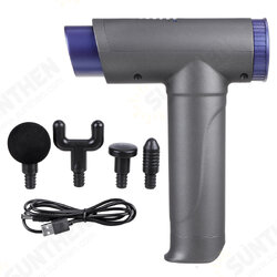2500mAh 22 Gears Electric Fascia Massager LCD Display Muscle Relaxation Pain Relief Device W/ 4 Massage Heads 2500mAh 22 Gears Electric Fascia Massager LCD Display Muscle Relaxation Pain Relief Device W/ 4 Massage Heads