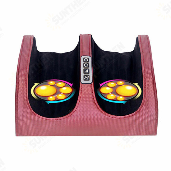 3 Levels Electric Foot Massager Calf Leg Air Compression Hot Compress Massage Machine Foot Care