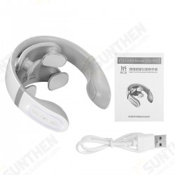 3 Modes 4-Massage Heads Electric Massager Intelligence Pulse Neck Cervical Spine Far Infrared Heating Analgesic Tool For Health Care 3 Modes 4-Massage Heads Electric Massager Intelligence Pulse Neck Cervical Spine Far Infrared Heating Analgesic Tool For Health Care