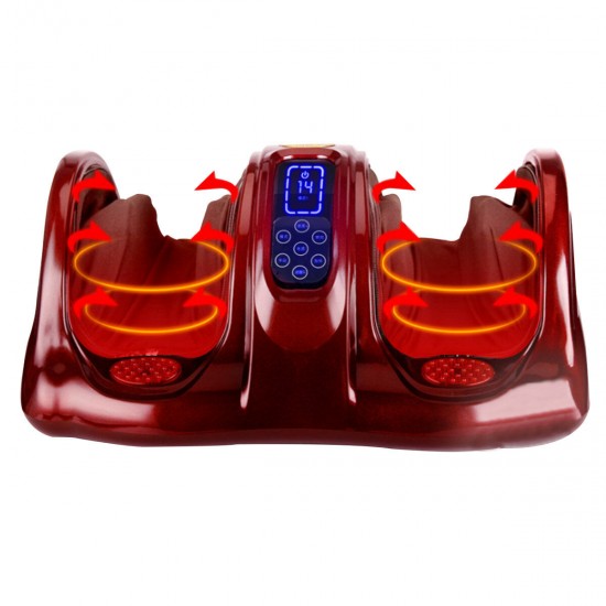 3 Modes Electric Foot Massager Warm Heating Airbag Deep Kneading Shiatsu Massage Machine