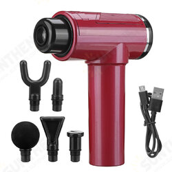 3600-4800r/min 6 Speed Muscle Relief Massage Therapy USB Vibration Deep Tissue Electric Percussion Massager Device With 5 Heads 3600-4800r/min 6 Speed Muscle Relief Massage Therapy USB Vibration Deep Tissue Electric Percussion Massager Device With 5 Heads