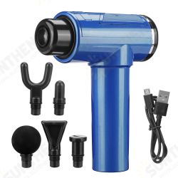 3600-4800r/min 6 Speed Muscle Relief Massage Therapy USB Vibration Deep Tissue Electric Percussion Massager Device With 5 Heads 3600-4800r/min 6 Speed Muscle Relief Massage Therapy USB Vibration Deep Tissue Electric Percussion Massager Device With 5 Heads