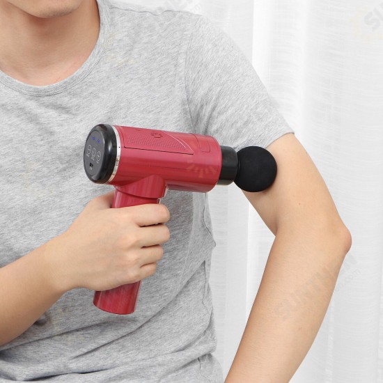 3600-4800r/min 6 Speed Muscle Relief Massage Therapy USB Vibration Deep Tissue Electric Percussion Massager Device With 5 Heads 3600-4800r/min 6 Speed Muscle Relief Massage Therapy USB Vibration Deep Tissue Electric Percussion Massager Device With 5 Heads