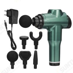3600mAh 6 Gears Electric Percussion Massager Deep Muscle Vibration Relaxing Device With 5 Heads 3600mAh 6 Gears Electric Percussion Massager Deep Muscle Vibration Relaxing Device With 5 Heads