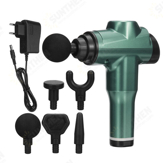 3600mAh 6 Gears Electric Percussion Massager Deep Muscle Vibration Relaxing Device With 5 Heads 3600mAh 6 Gears Electric Percussion Massager Deep Muscle Vibration Relaxing Device With 5 Heads