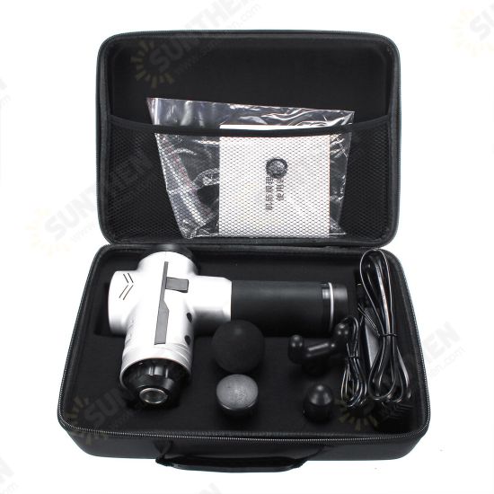 4200r/min 6 Speed 70Hz Professional Muscle Relief Massage Therapy Display Vibration Deep Tissue Electric Massager Percussion Massager Device 4200r/min 6 Speed 70Hz Professional Muscle Relief Massage Therapy Display Vibration Deep Tissue Electric Massager Percussion Massager Device