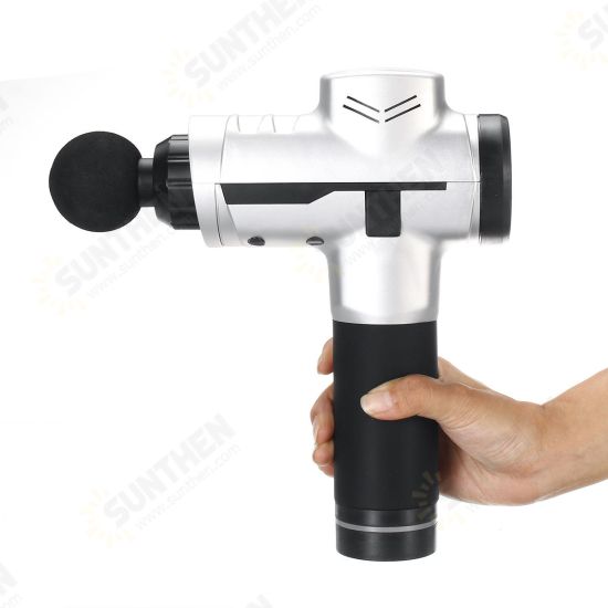 4200r/min 6 Speed 70Hz Professional Muscle Relief Massage Therapy Display Vibration Deep Tissue Electric Massager Percussion Massager Device 4200r/min 6 Speed 70Hz Professional Muscle Relief Massage Therapy Display Vibration Deep Tissue Electric Massager Percussion Massager Device