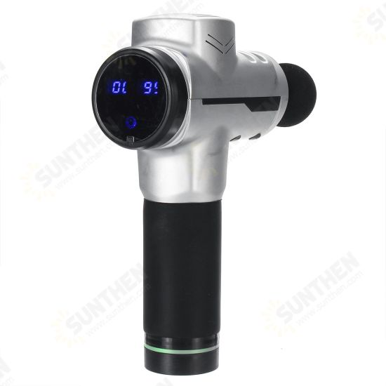 4200r/min 6 Speed 70Hz Professional Muscle Relief Massage Therapy Display Vibration Deep Tissue Electric Massager Percussion Massager Device 4200r/min 6 Speed 70Hz Professional Muscle Relief Massage Therapy Display Vibration Deep Tissue Electric Massager Percussion Massager Device