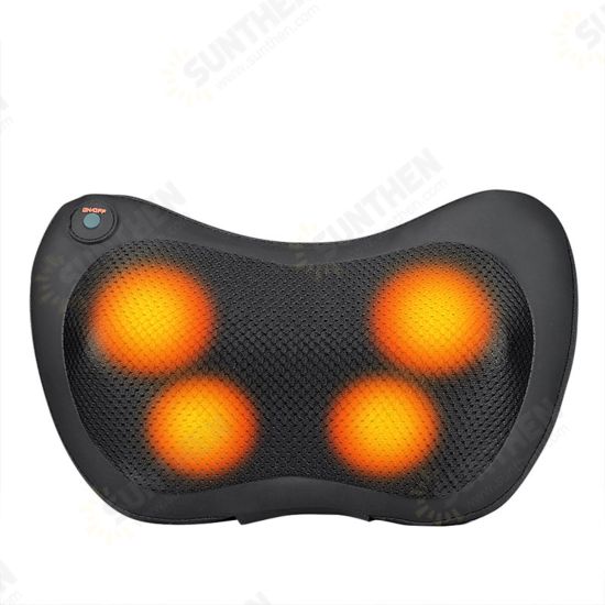 4/8 Heads Electric Shiatsu Massager Pillow Infrared Heating Back Neck Pillow Car Seat Cushion Electric Massager 4/8 Heads Electric Shiatsu Massager Pillow Infrared Heating Back Neck Pillow Car Seat Cushion Electric Massager