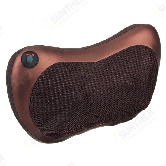 4D Electric Massager Lumbar Pillow Neck Back Massage Heat Kneading Cushion For Home Office Car