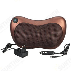 4D Electric Massager Lumbar Pillow Neck Back Massage Heat Kneading Cushion For Home Office Car 4D Electric Massager Lumbar Pillow Neck Back Massage Heat Kneading Cushion For Home Office Car