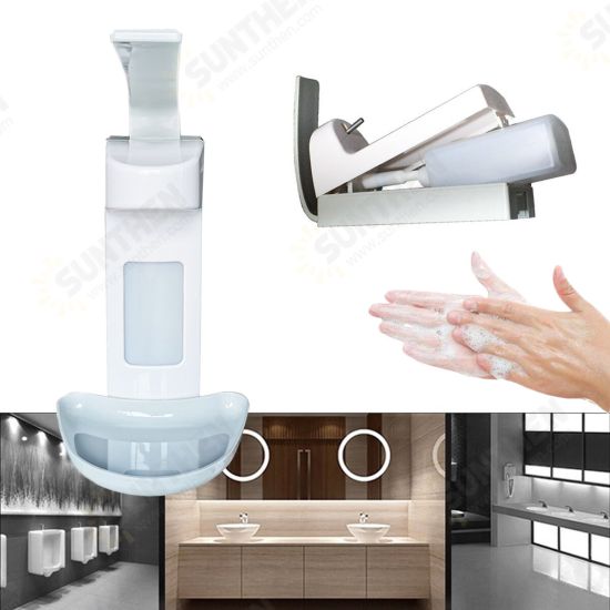 500ML Manual Elbow Liquid Soap Dispenser Foaming Hand Push Washer Bottle Box