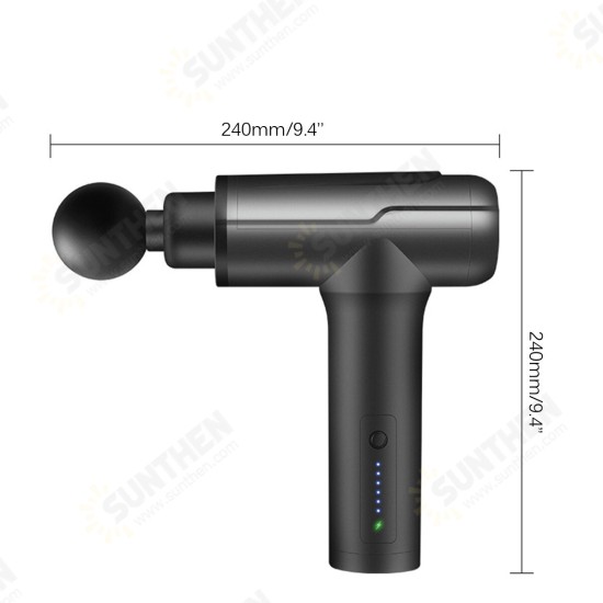6 Speed USB Electric Fasic Massage Guns Deep Tissue Percussion Massager Muscle Vibrating Relaxing Pain Relief Device W/ 6 Heads 6 Speed USB Electric Fasic Massage Guns Deep Tissue Percussion Massager Muscle Vibrating Relaxing Pain Relief Device W/ 6 Heads