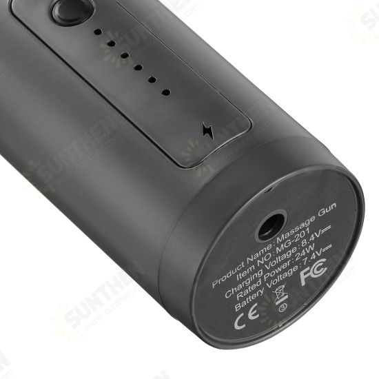 6 Speed USB Electric Fasic Massage Guns Deep Tissue Percussion Massager Muscle Vibrating Relaxing Pain Relief Device W/ 6 Heads 6 Speed USB Electric Fasic Massage Guns Deep Tissue Percussion Massager Muscle Vibrating Relaxing Pain Relief Device W/ 6 Heads