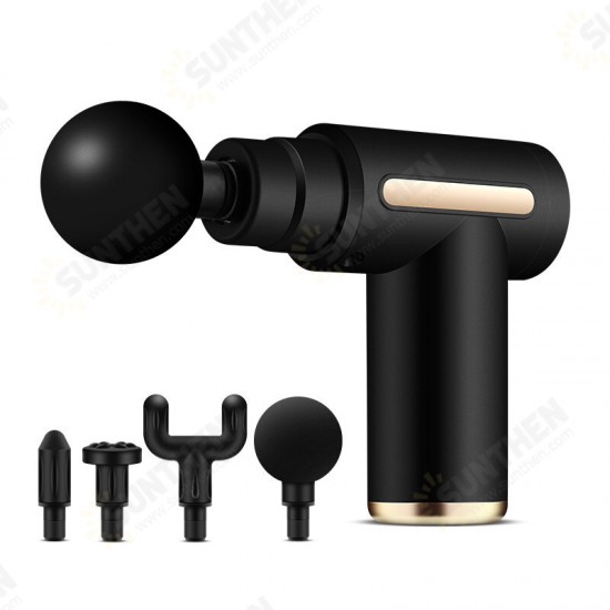 6 Speeds Mini Electric Percussive Massager Sport Deep Muscle Tissue Pain Relief Device Massage Guns W/ 4 Heads 6 Speeds Mini Electric Percussive Massager Sport Deep Muscle Tissue Pain Relief Device Massage Guns W/ 4 Heads