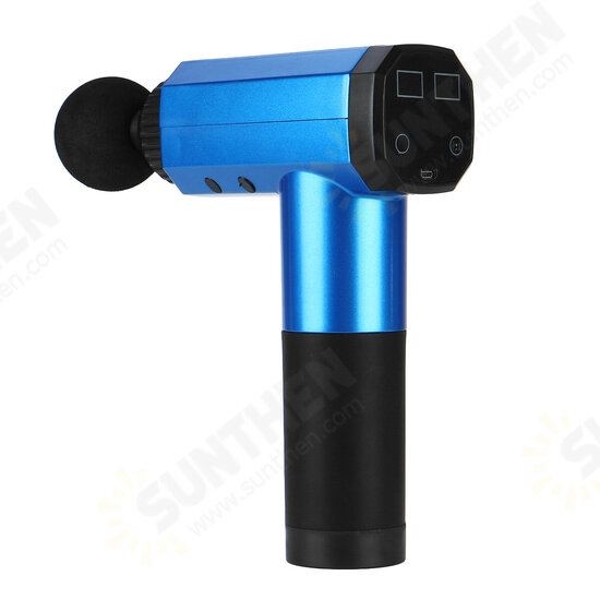 80W Smart Touch LED Electric Percussive Massager 4 Gears USB Rechargeable Deep Muscle Shock Vibration Relaxing Therapy Device + 4 Heads 80W Smart Touch LED Electric Percussive Massager 4 Gears USB Rechargeable Deep Muscle Shock Vibration Relaxing Therapy Device + 4 Heads