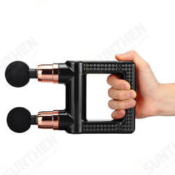 8/32 Gear Adjustment Fascia Massage Gun Double-headed USB Vibration Massager Low Noise Mini Electric Double-headed Muscle Relaxer 8/32 Gear Adjustment Fascia Massage Gun Double-headed USB Vibration Massager Low Noise Mini Electric Double-headed Muscle Relaxer