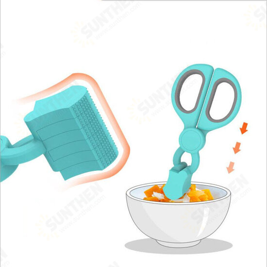 Children Baby Food Supplement Food Safety Scissors Fish Meat Noodles Cutting Tool