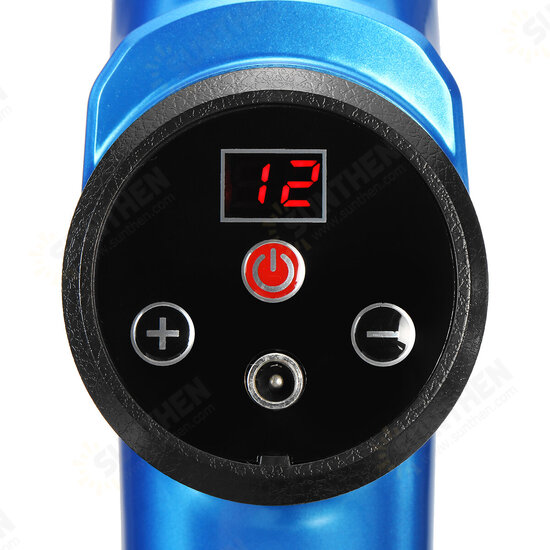 Display 12 Gear Percussion Massager 3600mAh Vibration Deep Tissue Muscle Relaxation Electric Massager Device With 5 Tips