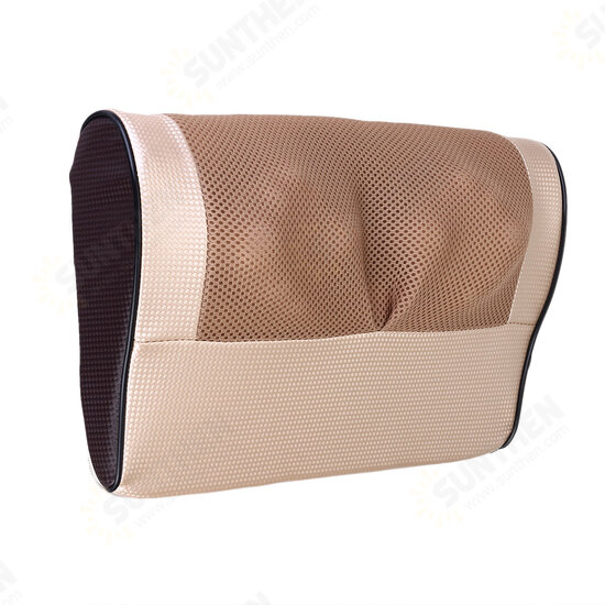 Double 8D Electric Massage Pillow Body Infrared Heating Neck Shoulder Back Pillow Massager