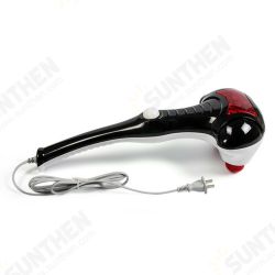 Electric Handheld Massager Infrared Heating 2 Head Body Neck Back Vibration Massage Hammer Electric Handheld Massager Infrared Heating 2 Head Body Neck Back Vibration Massage Hammer