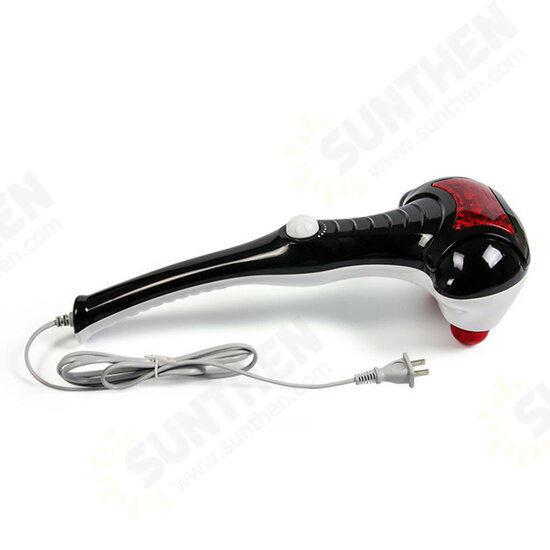 Electric Handheld Massager Infrared Heating 2 Head Body Neck Back Vibration Massage Hammer Electric Handheld Massager Infrared Heating 2 Head Body Neck Back Vibration Massage Hammer