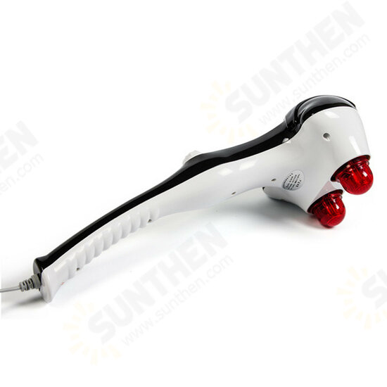 Electric Handheld Massager Infrared Heating 2 Head Body Neck Back Vibration Massage Hammer Electric Handheld Massager Infrared Heating 2 Head Body Neck Back Vibration Massage Hammer