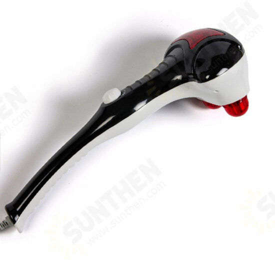 Electric Handheld Massager Infrared Heating 2 Head Body Neck Back Vibration Massage Hammer