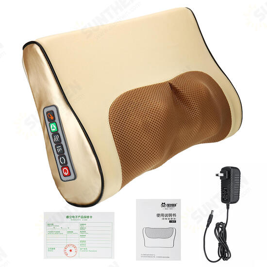 Electric Massage Pillow Infrared Heating Neck Shoulder Back Body Massager Device Electric Massage Pillow Infrared Heating Neck Shoulder Back Body Massager Device
