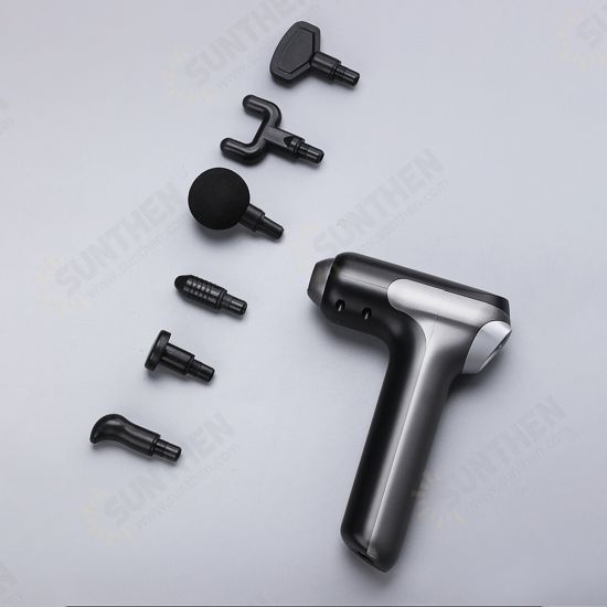 Electric Percussion Massage Guns Deep Muscles Tissue Vibrating Pain Relief Device 9 Gears W/ 6pcs Heads Electric Percussion Massage Guns Deep Muscles Tissue Vibrating Pain Relief Device 9 Gears W/ 6pcs Heads